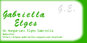 gabriella elges business card